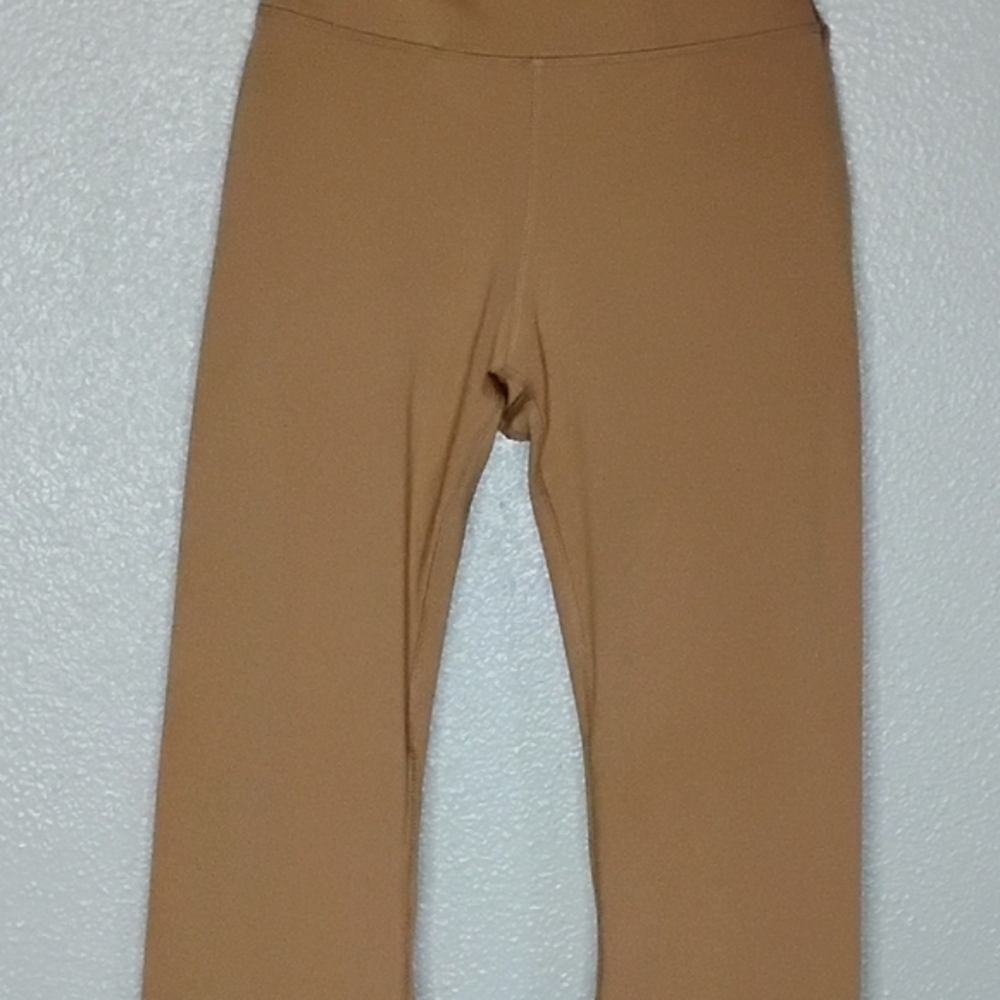 Tan Knit Yoga Pants